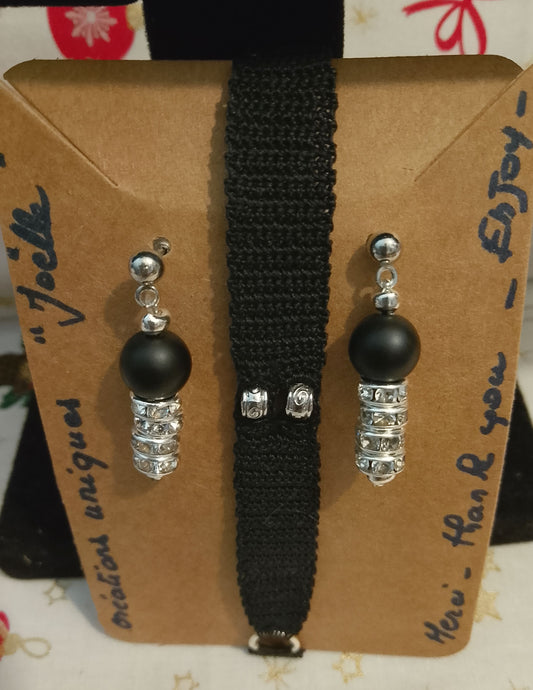 Ensemble Eléa, bracelet et boucles d'oreilles