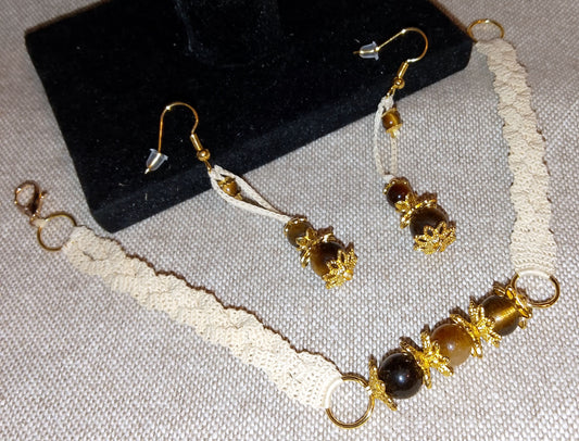 Ensemble Cathy bracelet et boucles d'oreilles