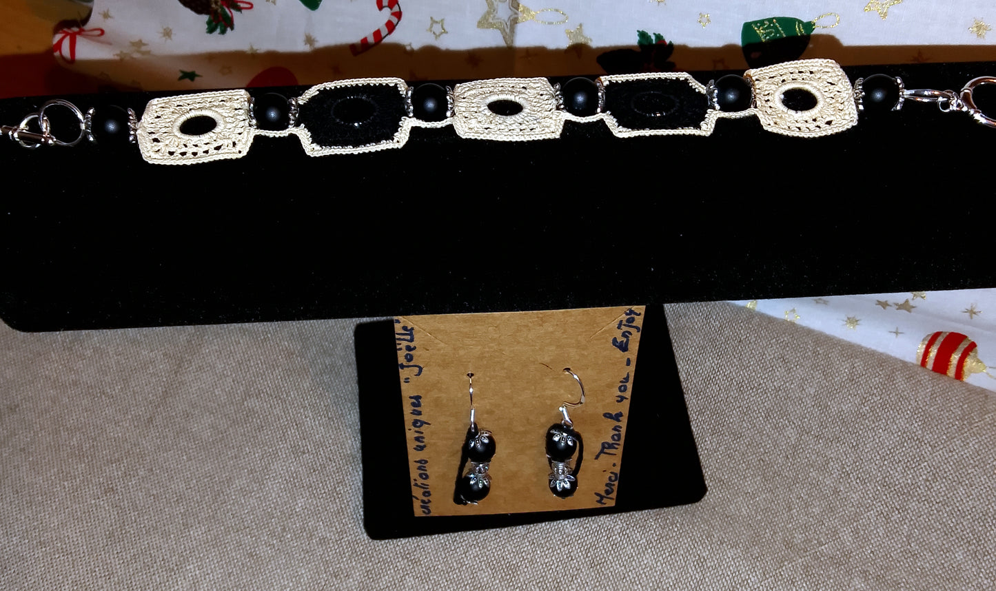 Ensemble beige et noir Christiane