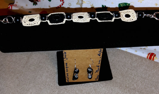 Ensemble beige et noir Christiane