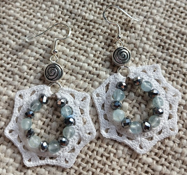 Boucles d'oreilles Aigue-marine