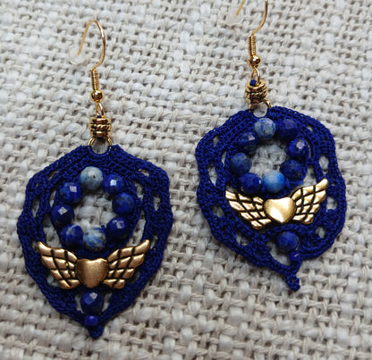 Boucles Lapis-lazuli