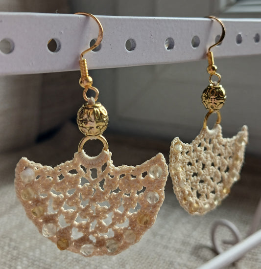Boucles d'oreilles Citrine facettée