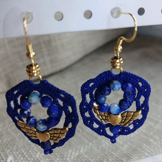 Boucles Lapis-lazuli