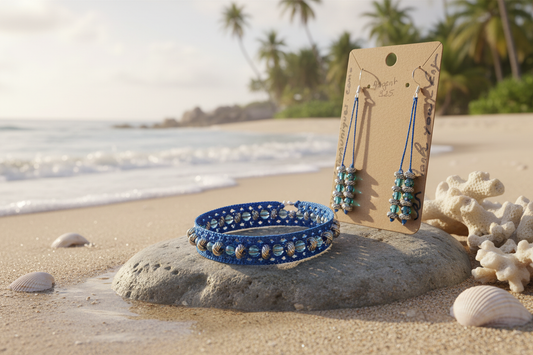 Ensemble Claire - bord d'océan coquillages vagues
