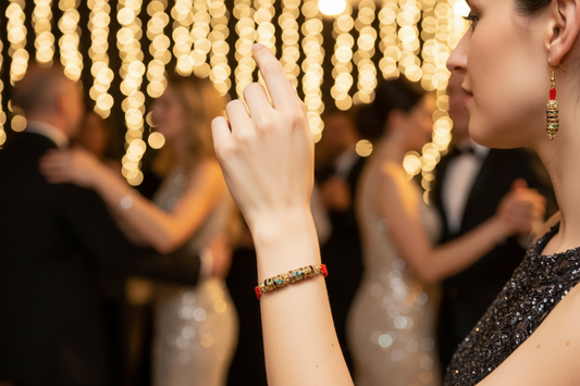 Ensemble Joëlle - Soirée lumineuse avec bijoux délicats