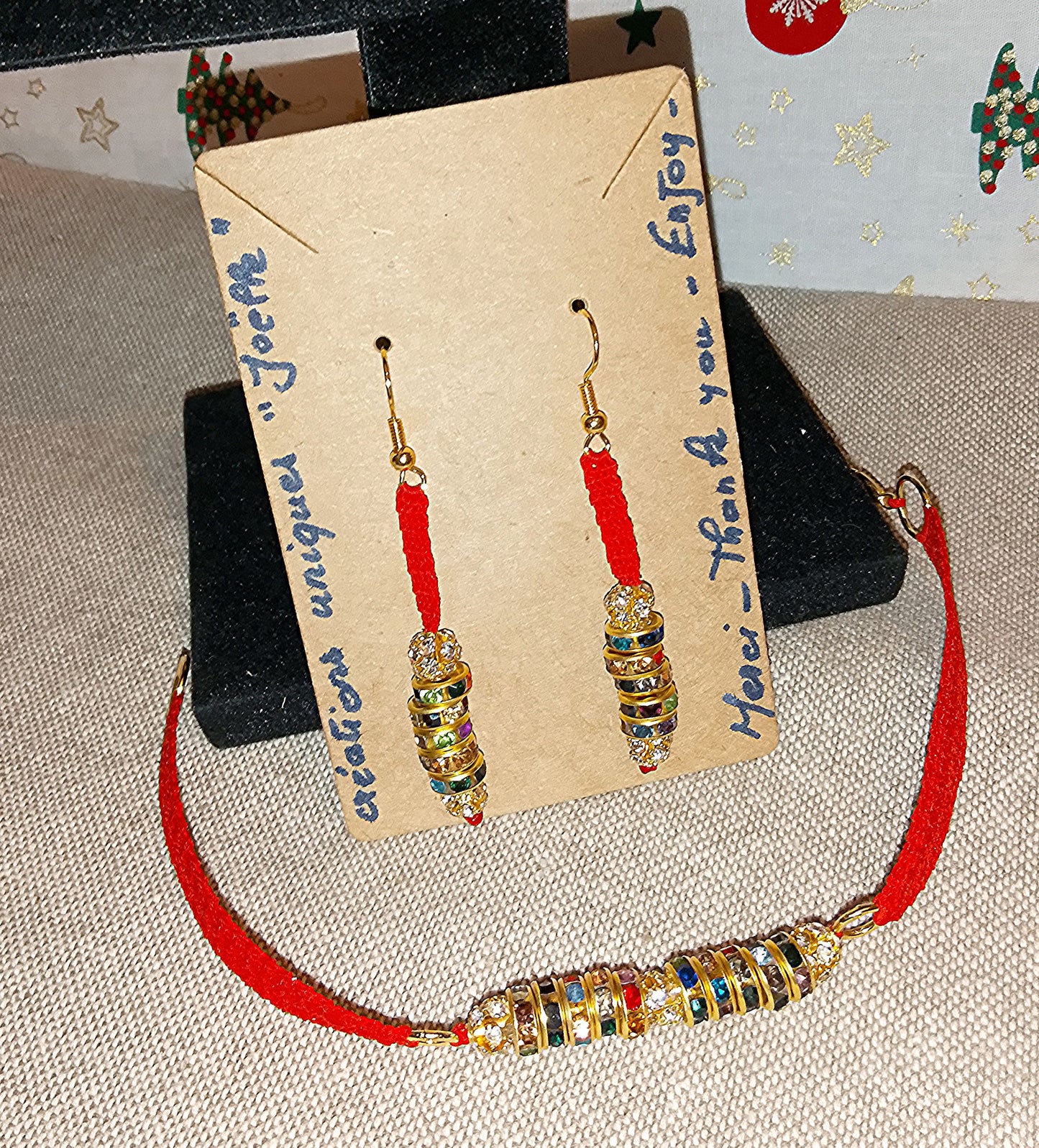 Ensemble Joëlle bracelet et boucles d'oreilles