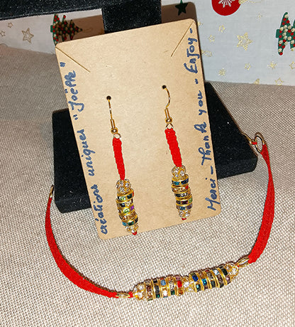 Ensemble Joëlle bracelet et boucles d'oreilles