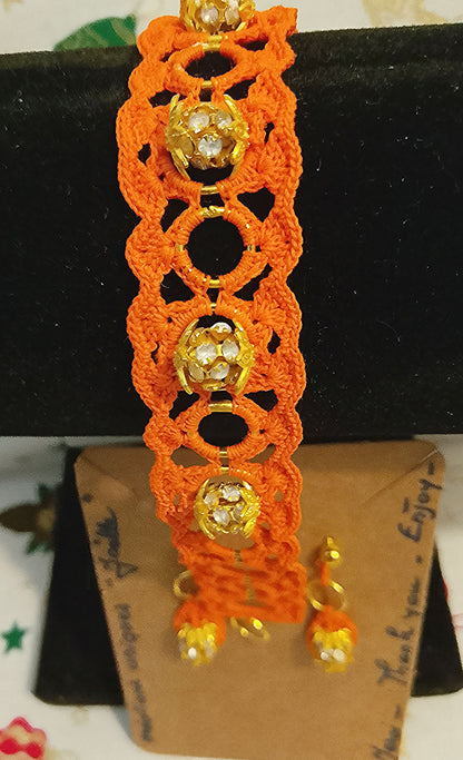 Ensemble Caroline, bracelet et boucles d'oreilles