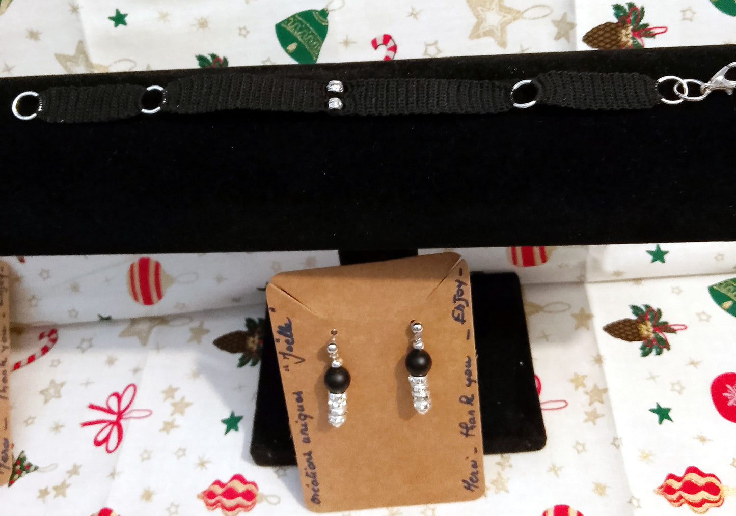 Ensemble Eléa, bracelet et boucles d'oreilles